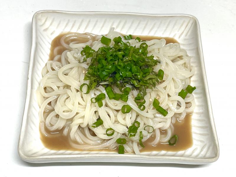 豆乳ぶっかけ讃岐うどんの完成写真