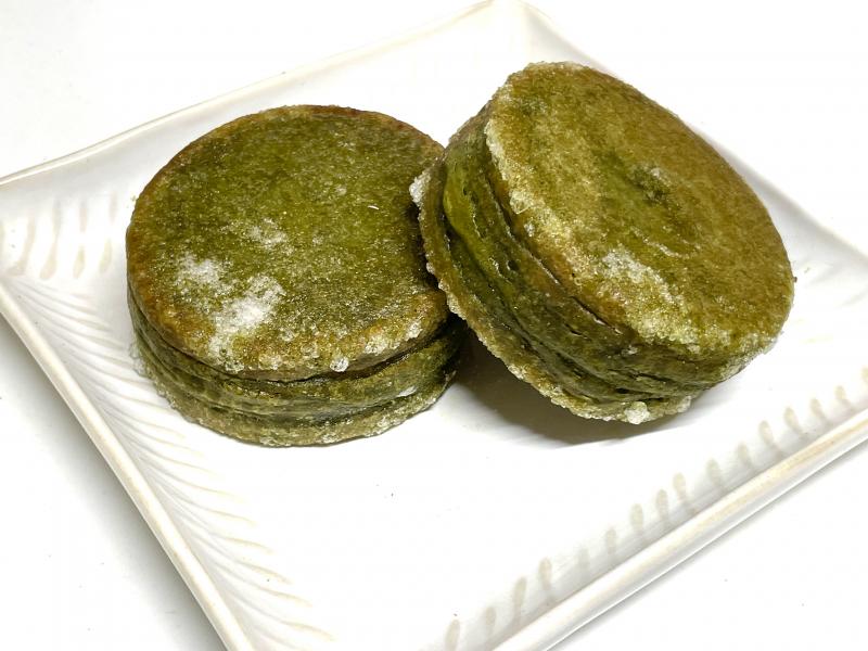 揚げ今川焼宇治抹茶あんの完成写真