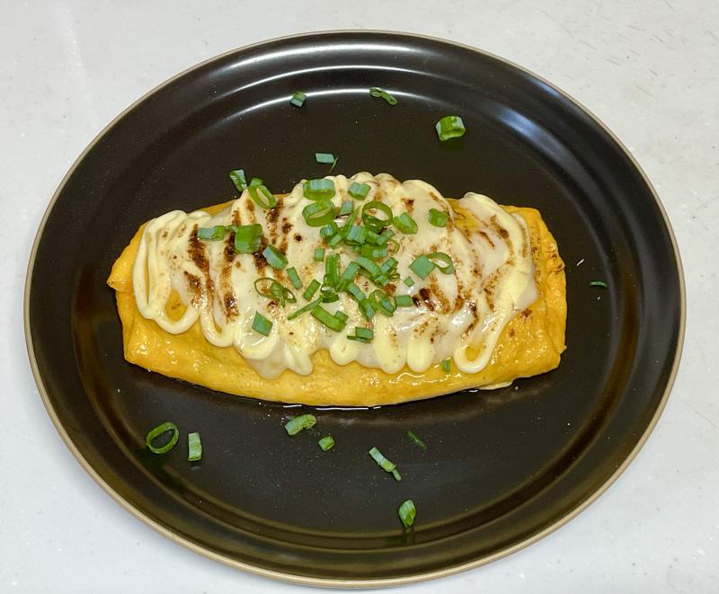 オム焼きそば焦がしチーズマヨの完成写真