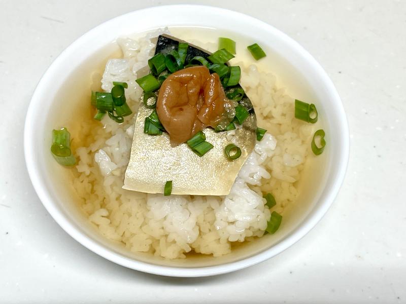 さばの冷やし梅茶漬けの完成写真