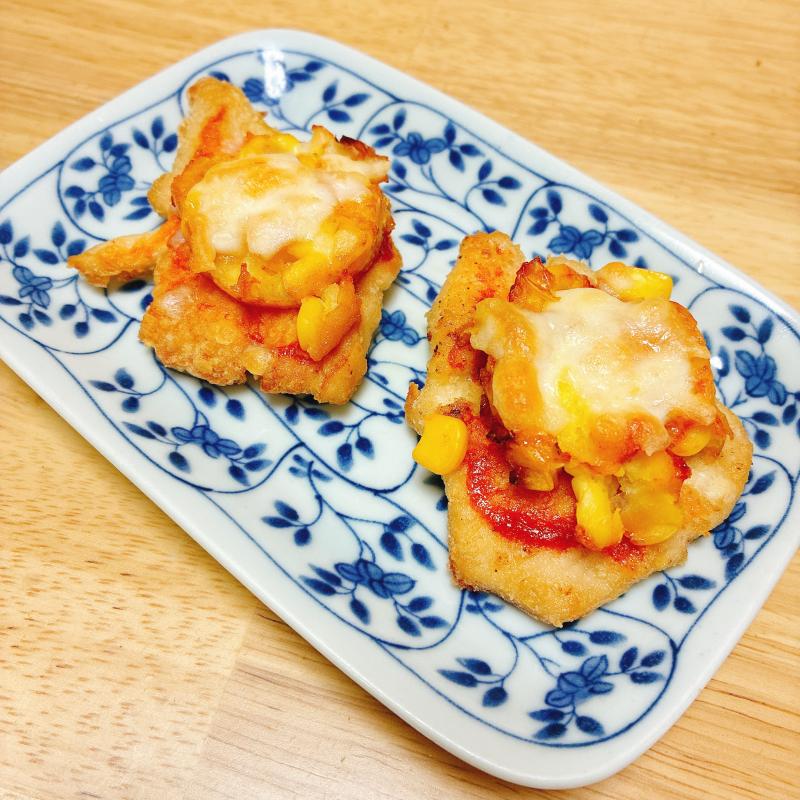 焼きもろこしピザの完成写真