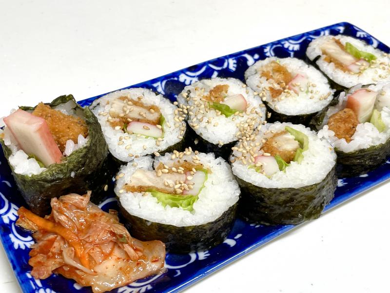 チキチキボーンのキンパ김밥　韓国風海苔巻きの完成写真