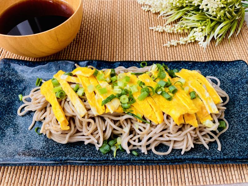 瓦そば風「焼き」そばの完成写真