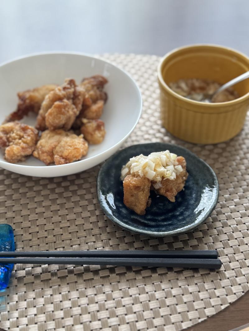 から揚げのねぎ塩だれの完成写真