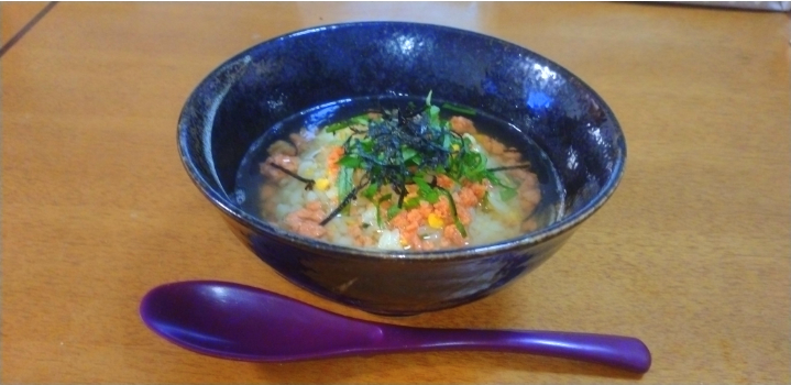チャーハンでダシ茶漬けの完成写真
