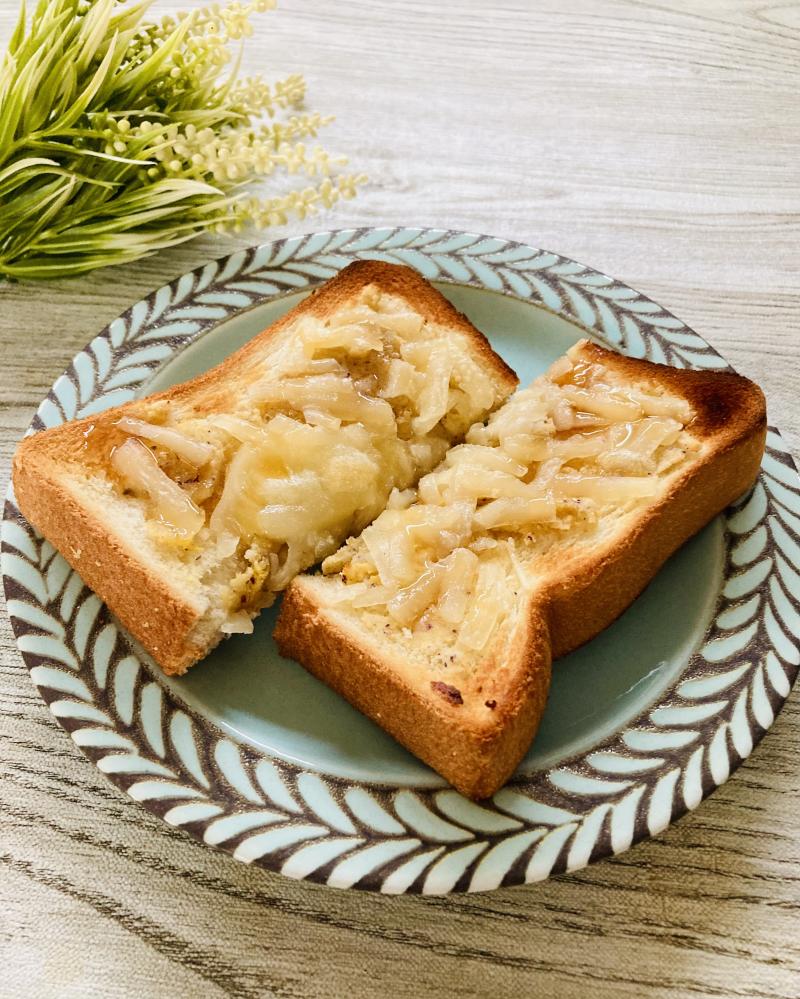 スイートポテトとチーズのトーストの完成写真