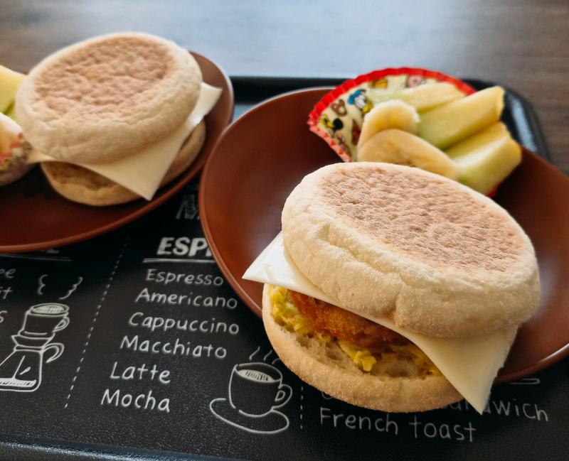 カレーキャベカツチーズマフィンの完成写真