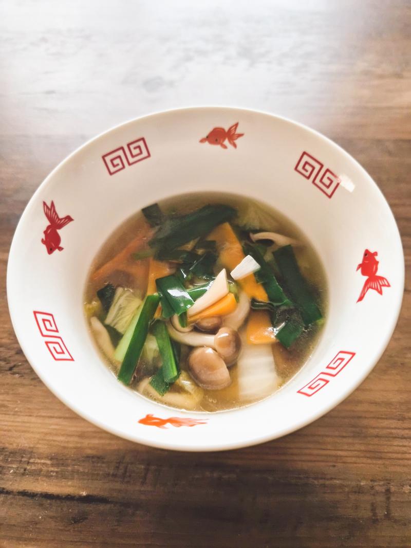 焼売野菜スープの完成写真