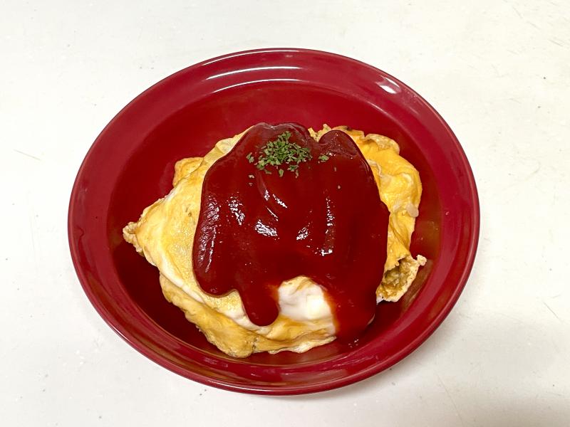 オムえび炒飯の完成写真