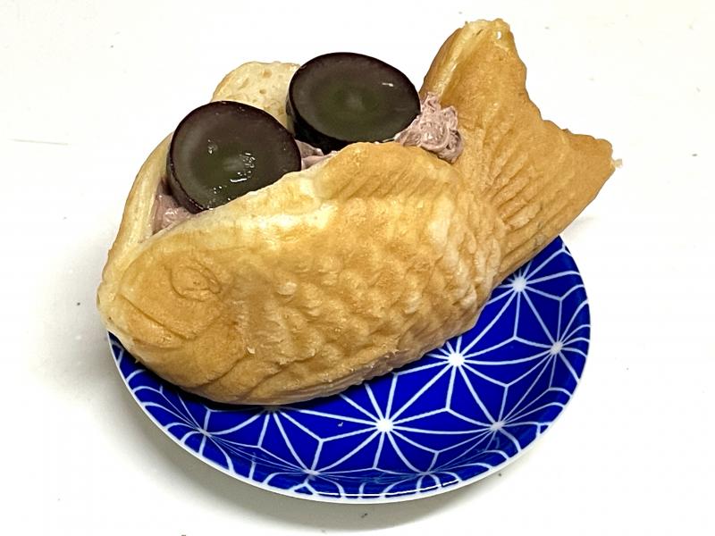 たいやき巨峰チョコカスタードの完成写真
