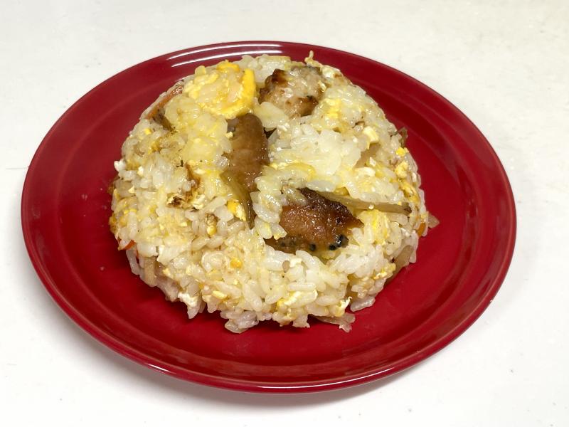 若鶏みそだれ焼のきんぴらチャーハンの完成写真