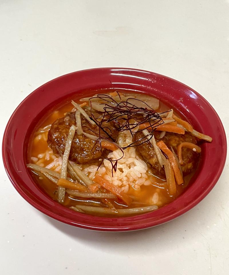 牛カルビマヨクッパ　갈비국밥の完成写真