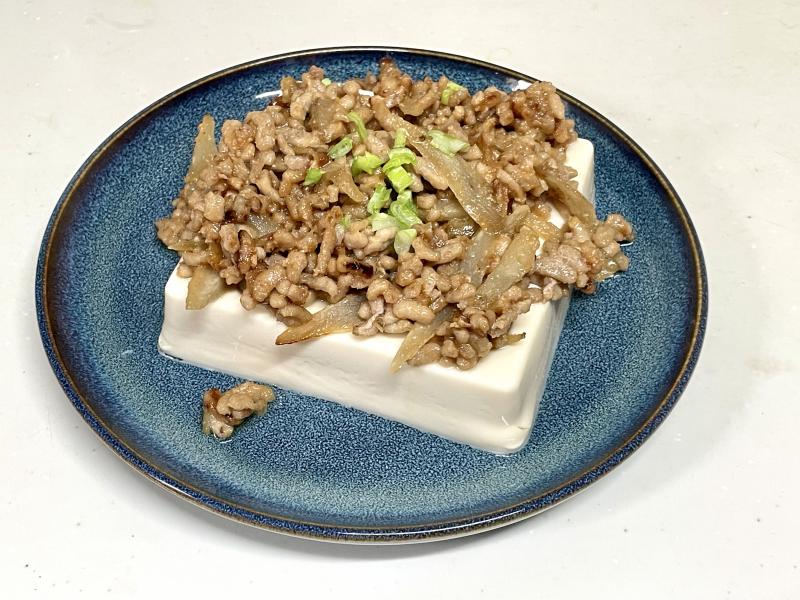 ささがきごぼうの肉味噌炒めの完成写真