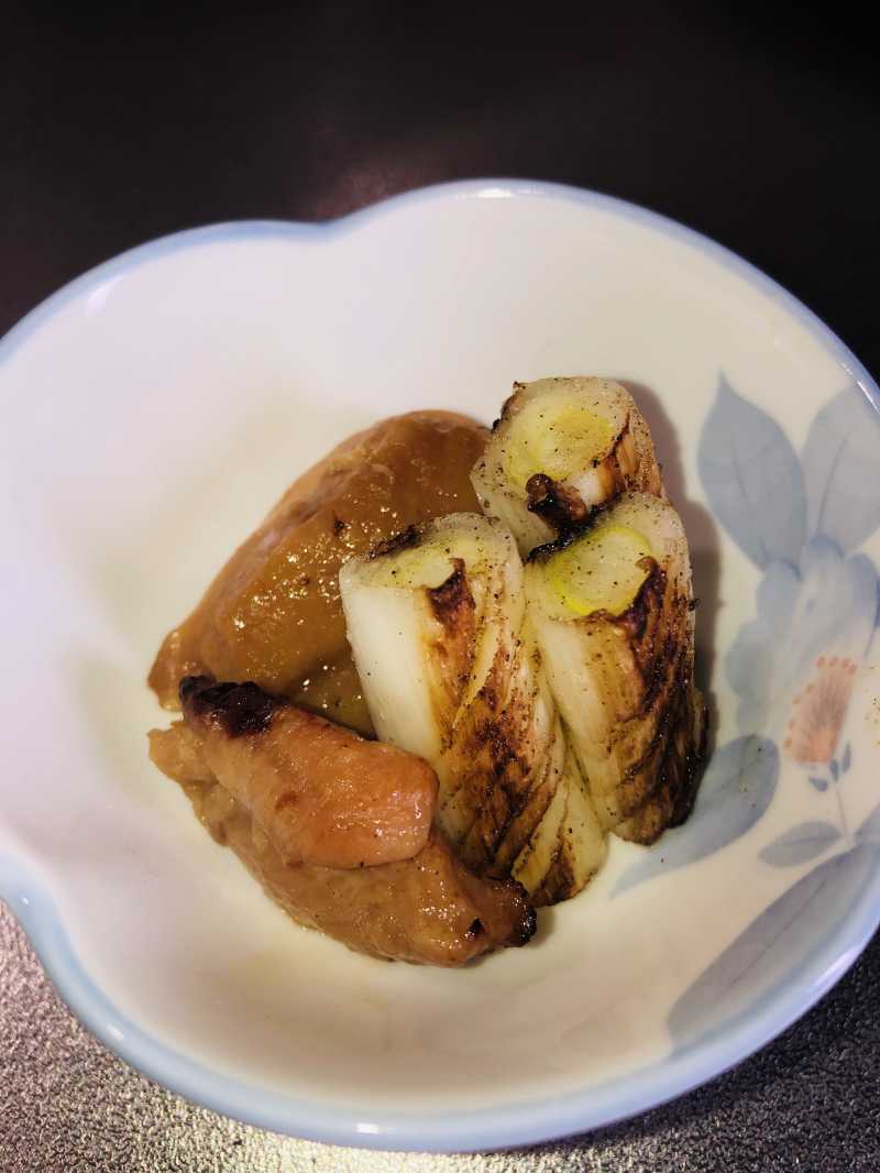 レシピ 日本水産のねぎま焼き 冷凍食品の冷食 Com 串に刺さってないねぎまです やきとりは醤油味 白ネギは塩味にしました