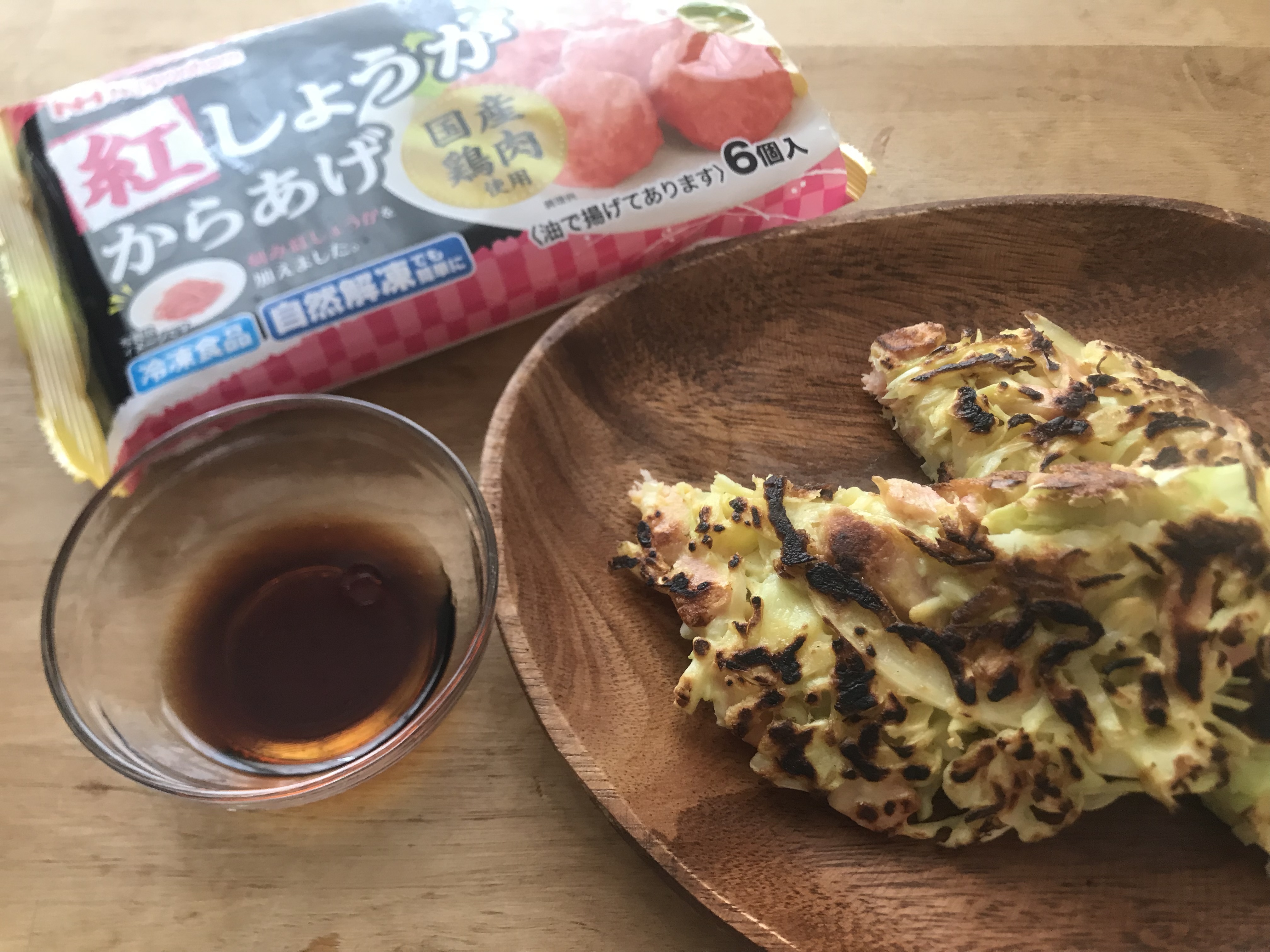 レシピ 日本ハムの紅しょうがお好み焼き 冷凍食品の冷食 Com お肉