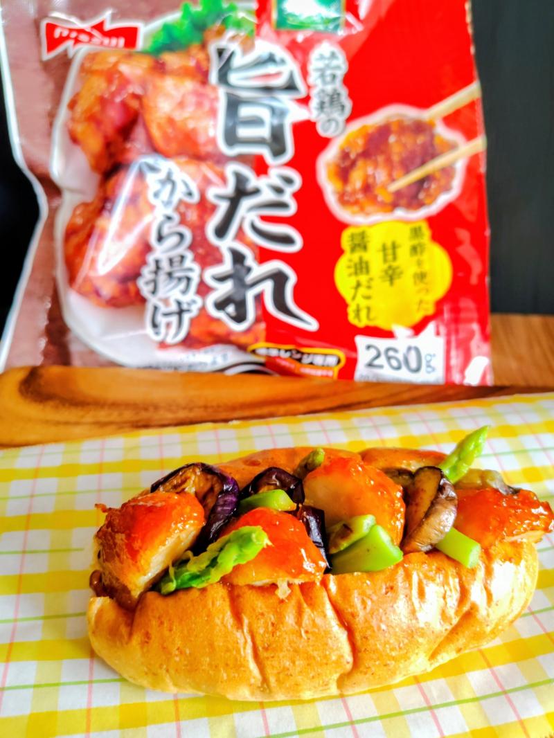 食材として使用した今日のおかず 若鶏の旨だれから揚げも一緒に写した今日のおかず 若鶏の旨だれから揚げ